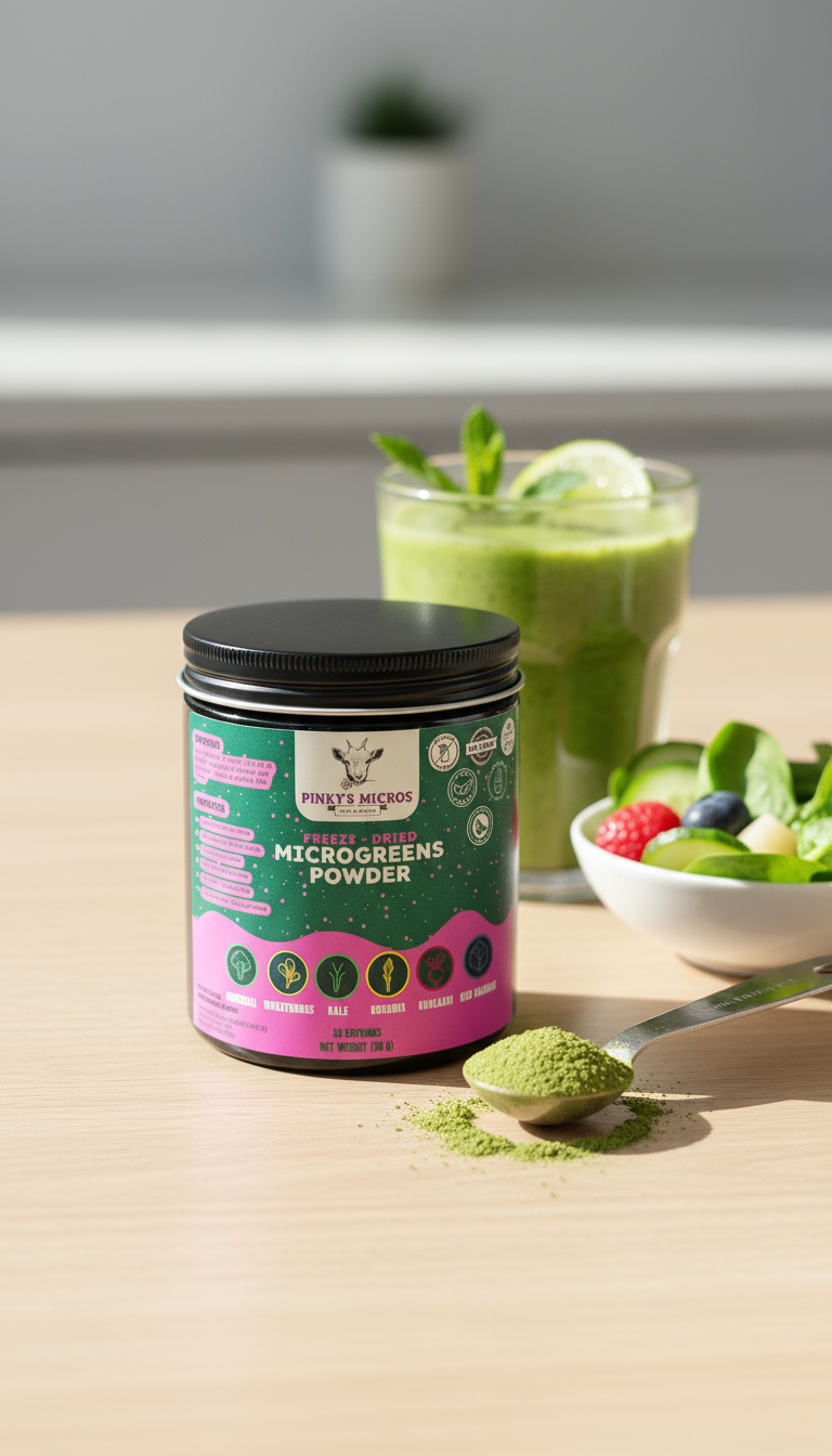 Freeze-Dried Microgreens Powder