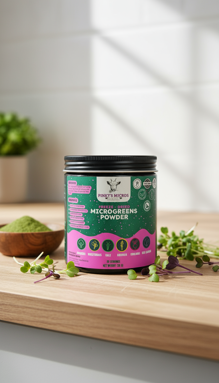 Freeze-Dried Microgreens Powder