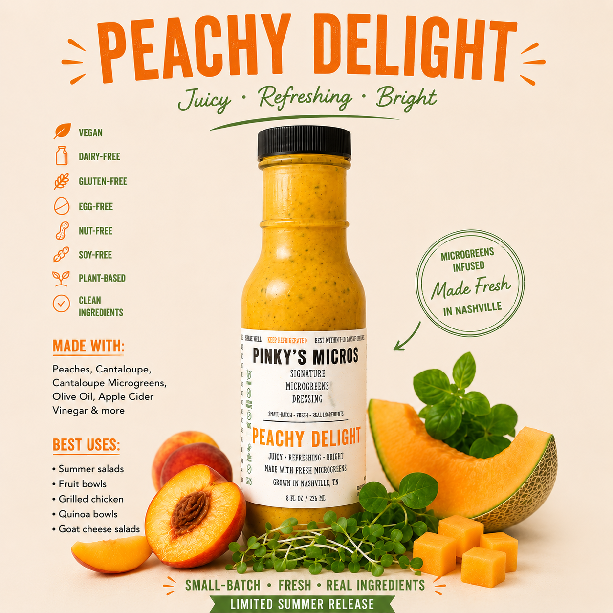 PEACHY DELIGHT Dressing